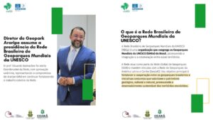 Diretor do Geopark Araripe assume a presidência da Rede Brasileira de Geoparques Mundiais da UNESCO