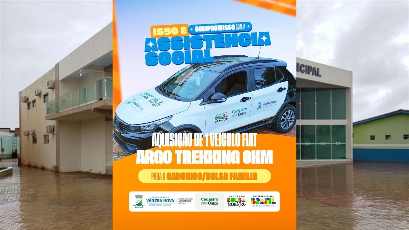 Prefeitura de Várzea Nova entrega um veículo 0KM para a Secretaria de Assistência Social