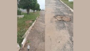 Morador denuncia abandono da rua em que mora e pergunta se ‘foram prá lua!’