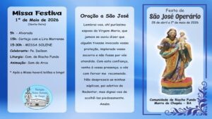 São José Operário será festejado no Riacho Fundo de Morro do Chapéu – BA