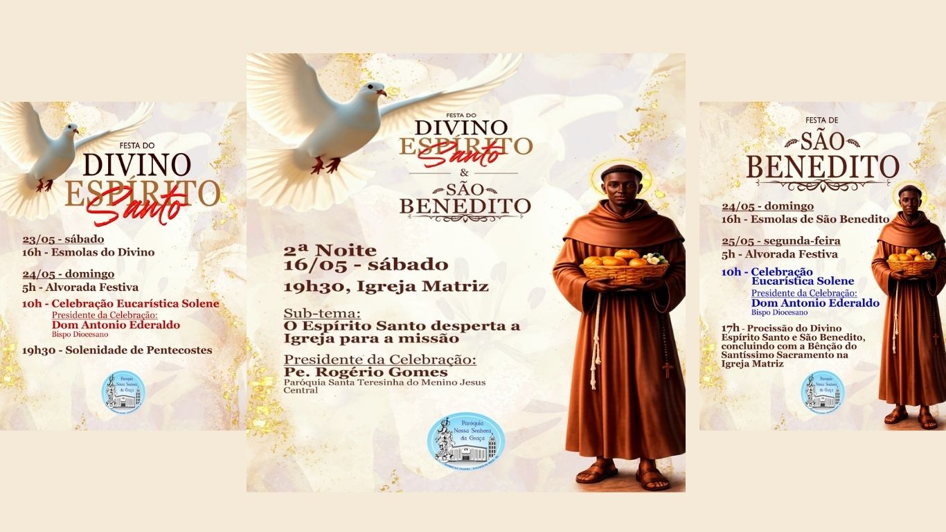 Novenário do Divino e de São benedito: 2ª noite!