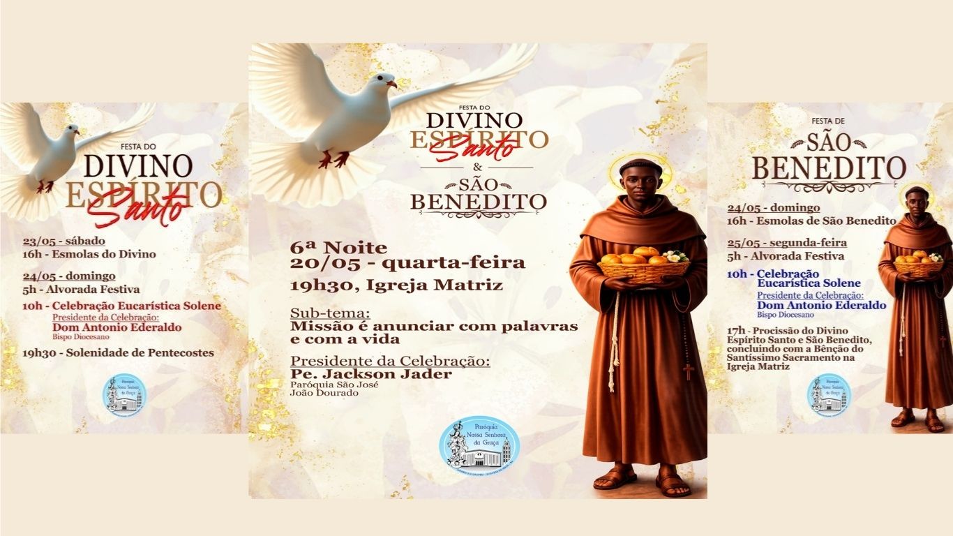 Novenário do Divino e de São Benedito: 6ª noite!