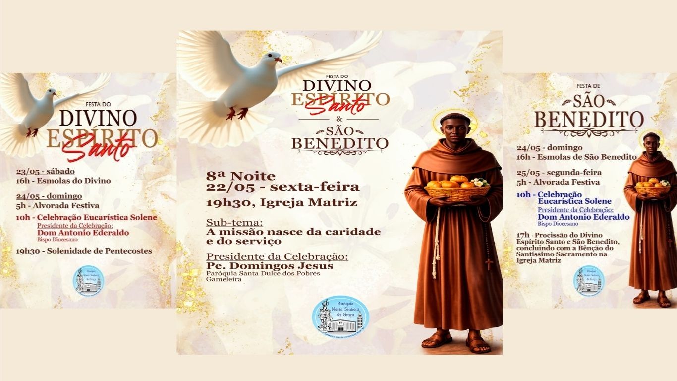 Novenário do Divino e de São Benedito: 8ª noite!