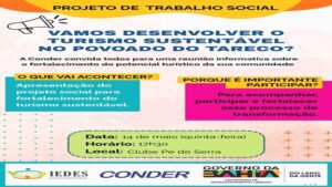 CONDER convida para reunião no Tareco.