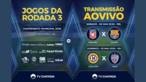 Campeonato Municipal tem abertura da 3ª rodada neste final de semana