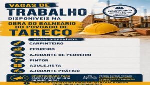 Vagas de trabalho no Tareco!