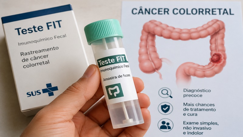 Teste FIT no SUS: especialista explica benefícios e alerta para a manutenção da colonoscopia