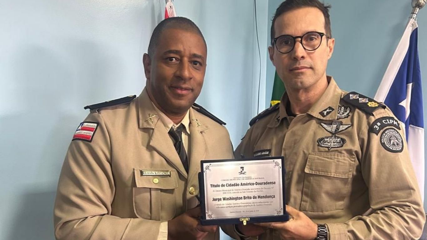 POLICIAL MILITAR DA 3ª CIPM RECEBE TÍTULO DE CIDADÃO AMÉRICO-DOURADENSE