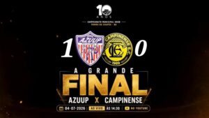 Com um a menos e gol no final, Azuup é Tetra!