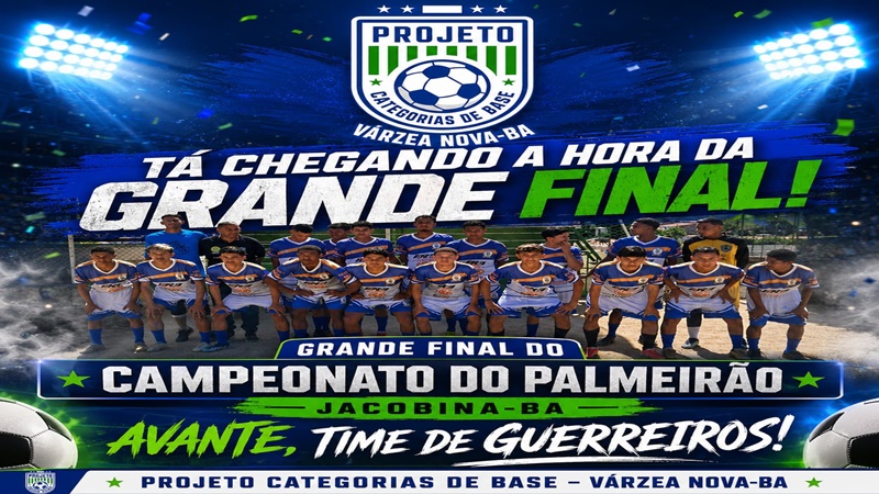 Várzea Nova SUB-17 enfrenta o Atlético Jacobinense na final do Palmeirão 2026