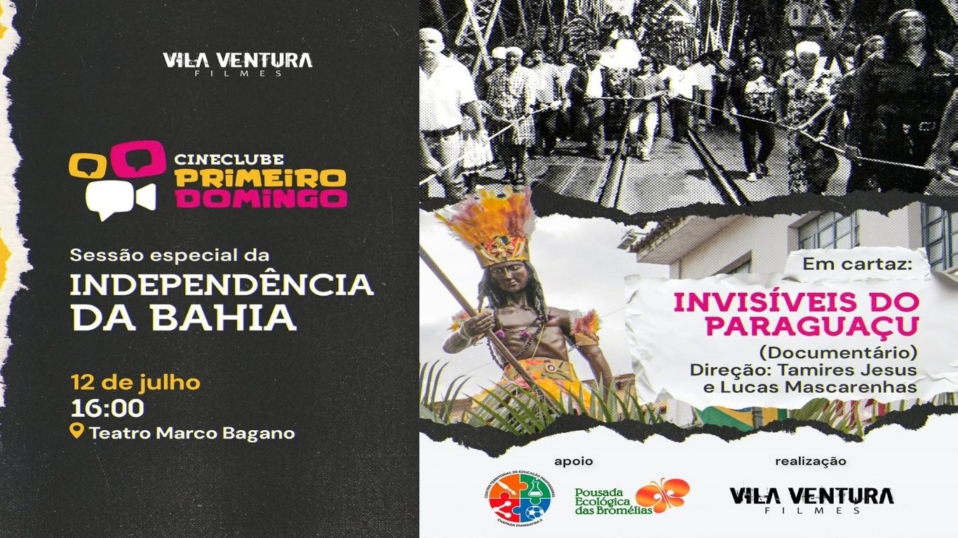 Domingo (12), é dia de CINECLUBE na CETEP