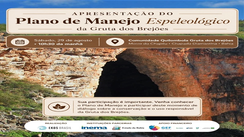 Ekos Brasil apresenta Plano de Manejo Espeleológico da Gruta dos Brejões