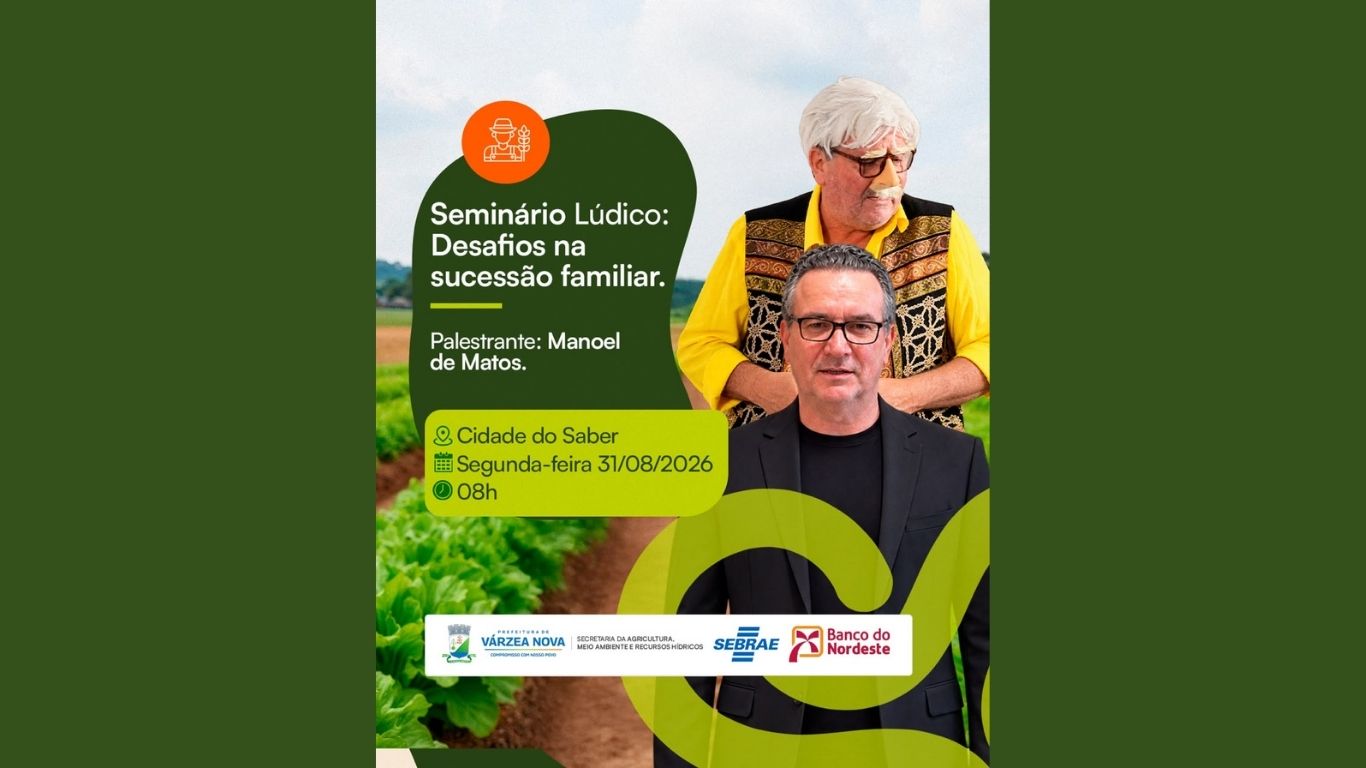 Seminário Lúdico aborda desafios da sucessão familiar em Várzea Nova.
