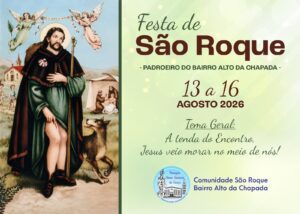 Festa de São Roque, padroeiro do Alto da Chapada começa Tríduo nesta quinta (13)