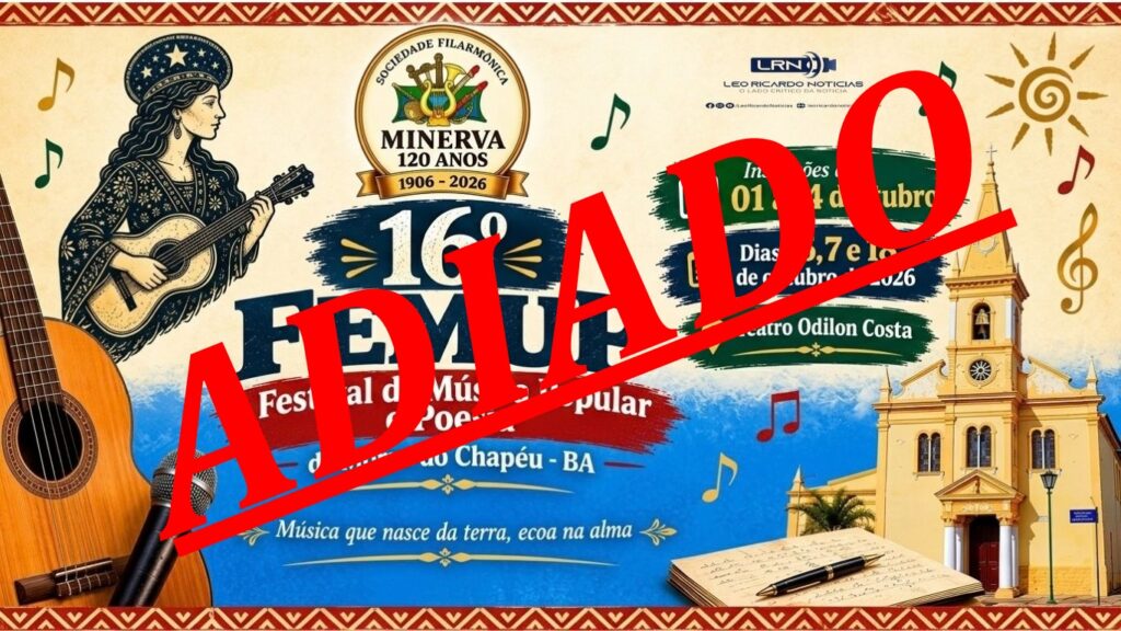 FEMUP adiado mas, Prepare sua Música e sua Poesia