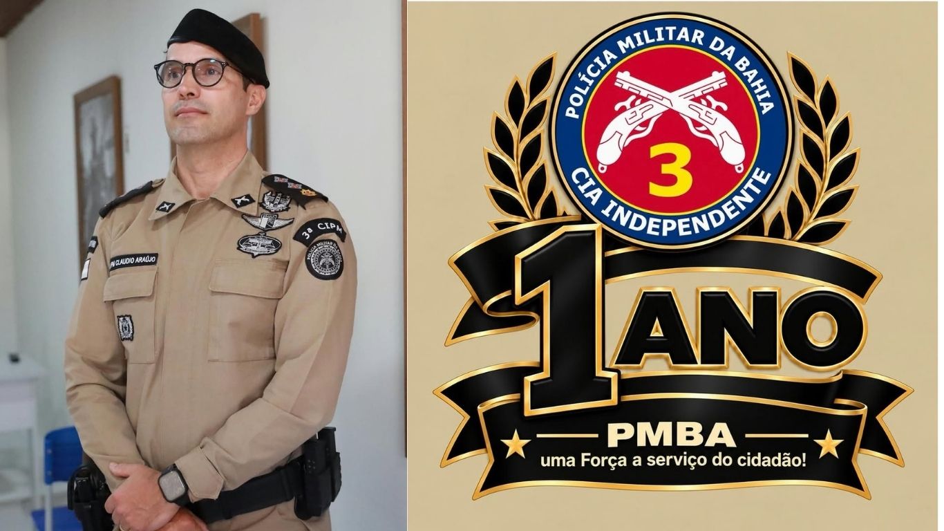 Major PM Cláudio: 1 Ano à frente da 3ª CIPM de Morro do Chapéu – BA