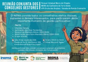 INEMA convida: REUNIÃO CONJUNTA DOS CONSELHOS GESTORES