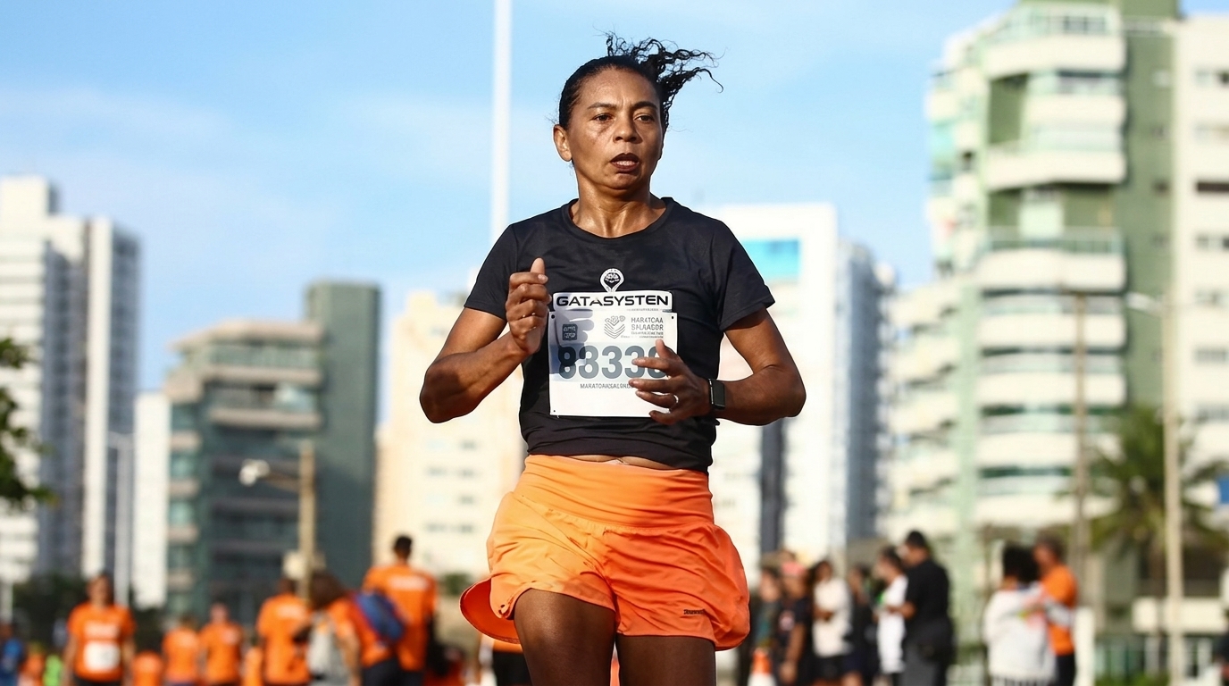 Atleta Morrense Vanderlândia Lima disputa meia maratona de Salvador com o apoio de uma empresa de João Dourado