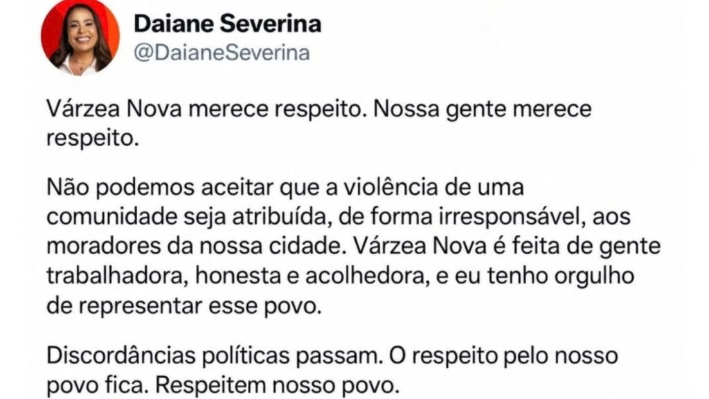 Fala irresponsável da Prefeita de Morro do Chapéu gera protestos nas redes sociais; Prefeita de Várzea Nova defende seu povo!