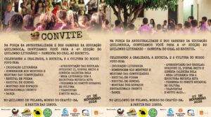 Vem aí a 4ª edição do Quilombo Literário